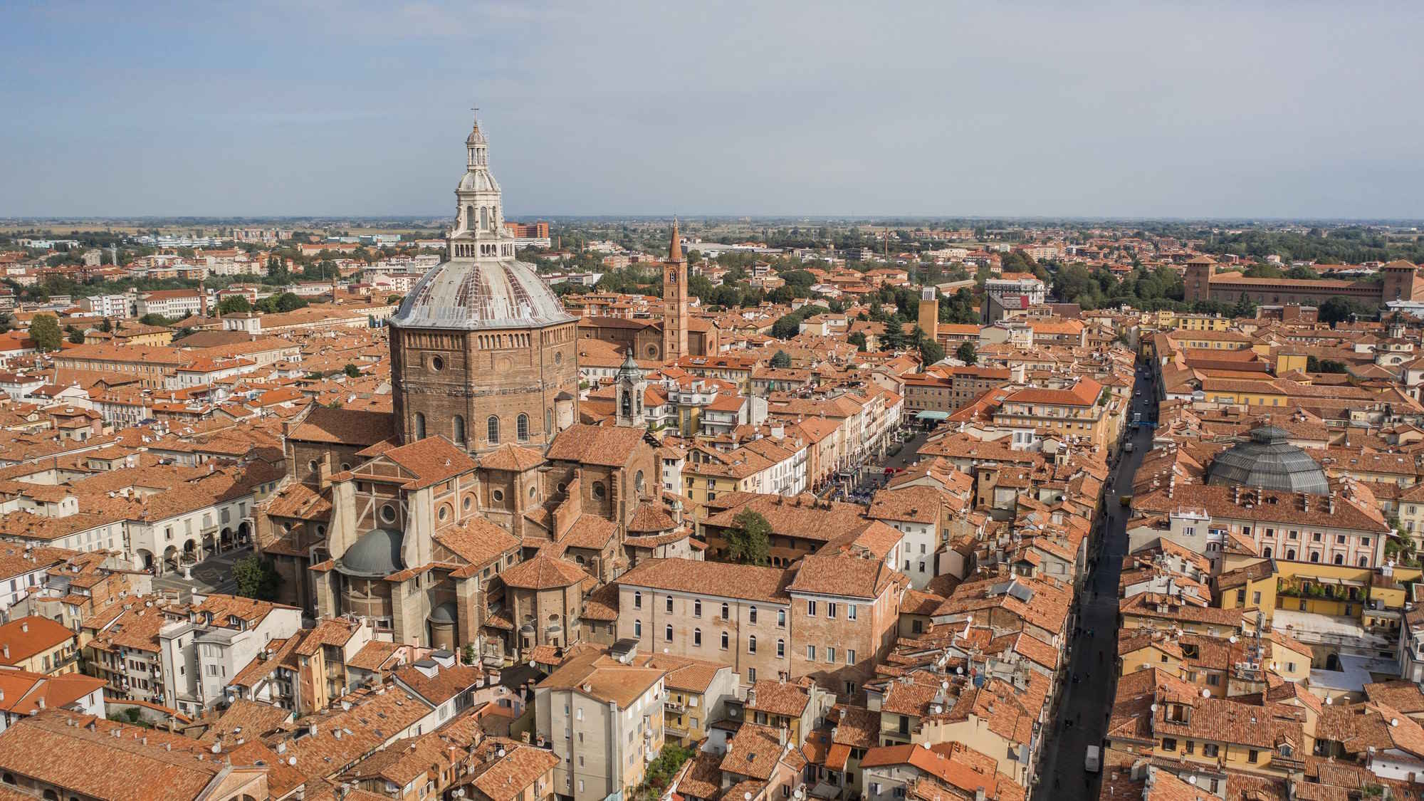 Visite guidate a Pavia: veduta aerea di Pavia
